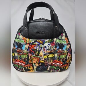 New Handmade Hand Crafted Bowler Bag Vintage Shape Horror Comics